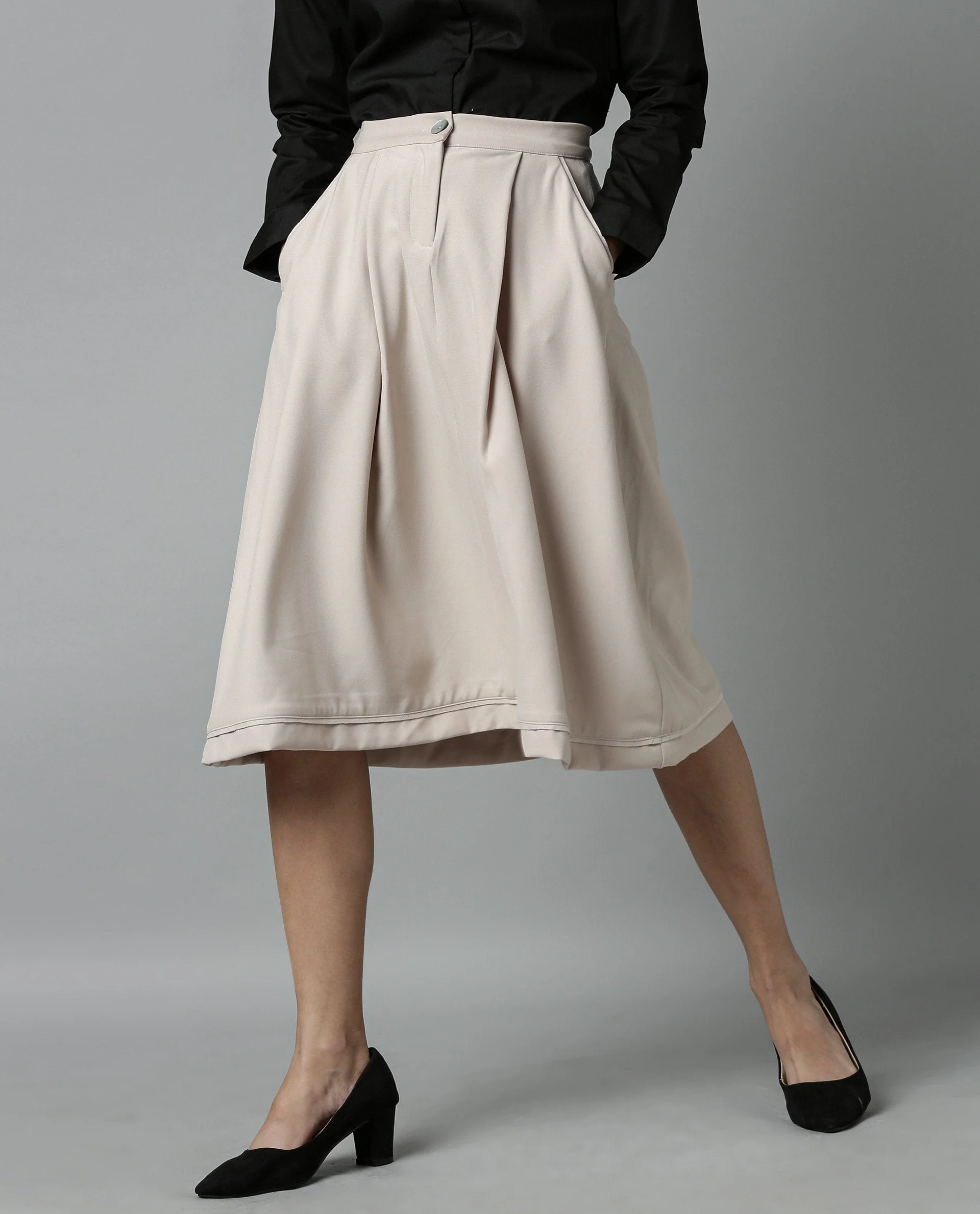 Rareism Women York Beige Skirt - Image 3