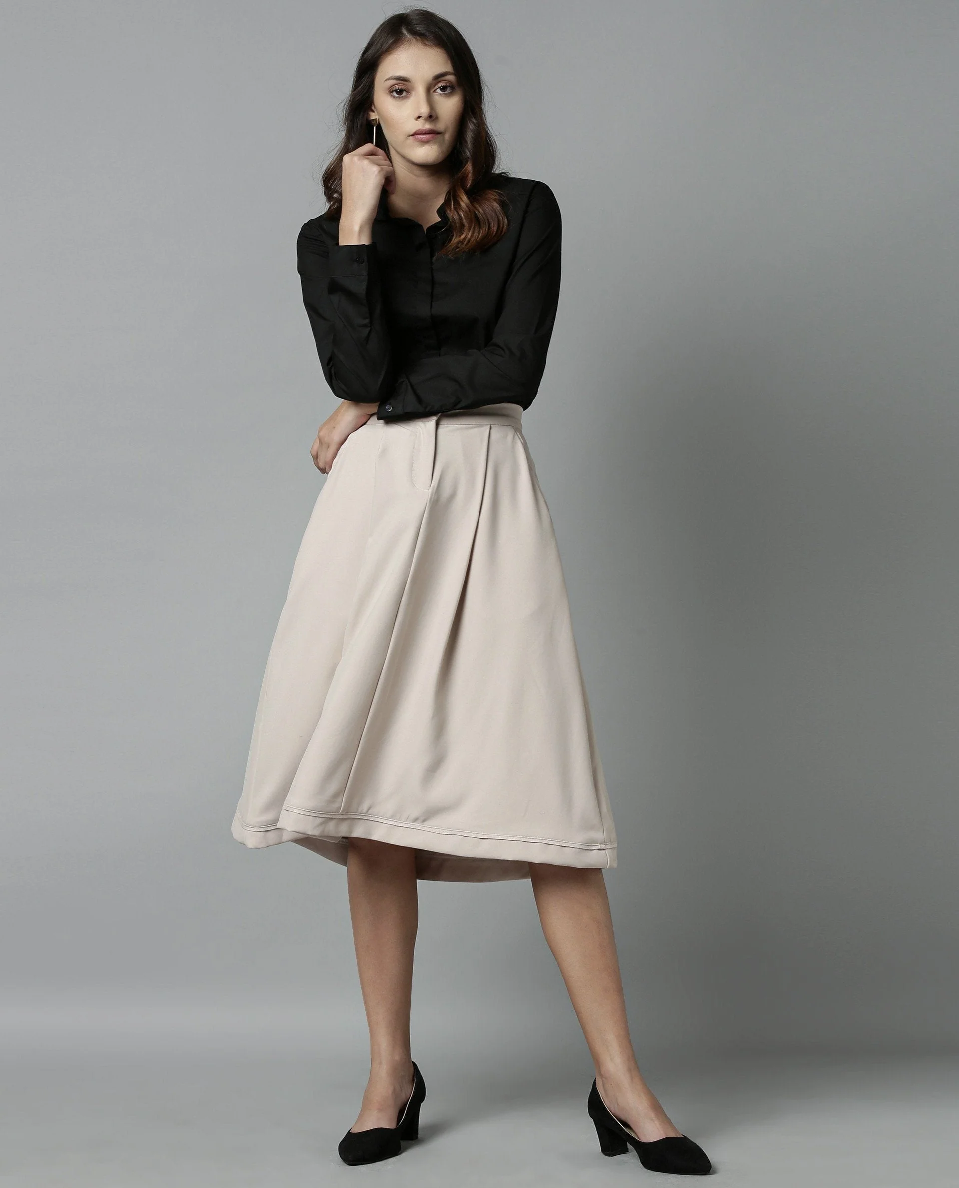 Rareism Women York Beige Skirt - Image 6