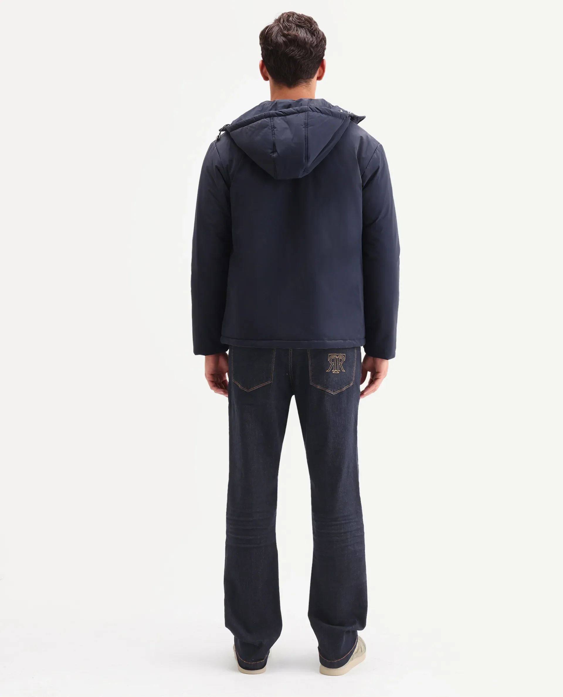 Rare Rabbit Men's Yukto M Dark Navy Cotton Blend Fabric Shank And Zipper Morris Regular Plain Jeans - Image 8