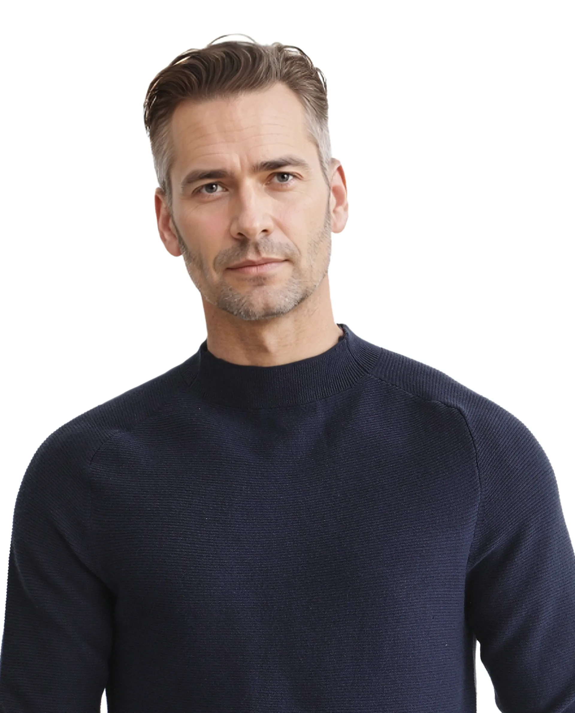Rare Rabbit Men's Viscose Blend Plain Regular Fit Full Sleeve High Neck Sweater - Image 5