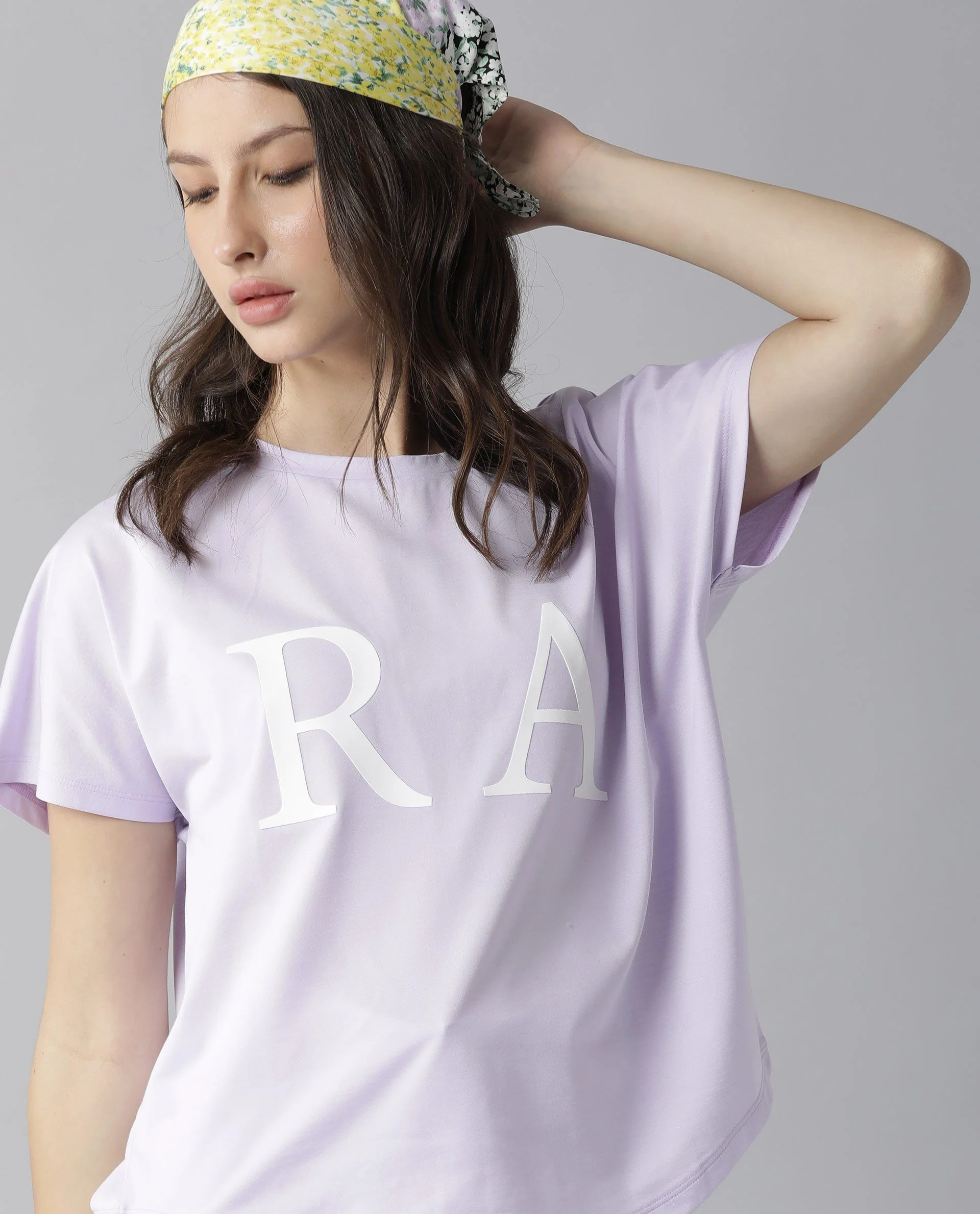 Rareism Women's Zeg Purple Cotton Crew Neck Graphic Print Regular Fit T-Shirt - Image 8