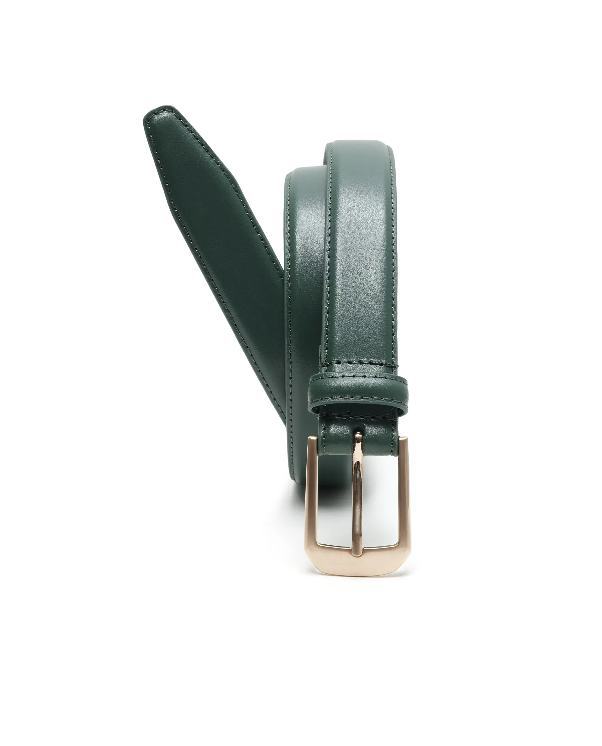 Rare Rabbit Men Zehn Green Leather Belt - Image 2