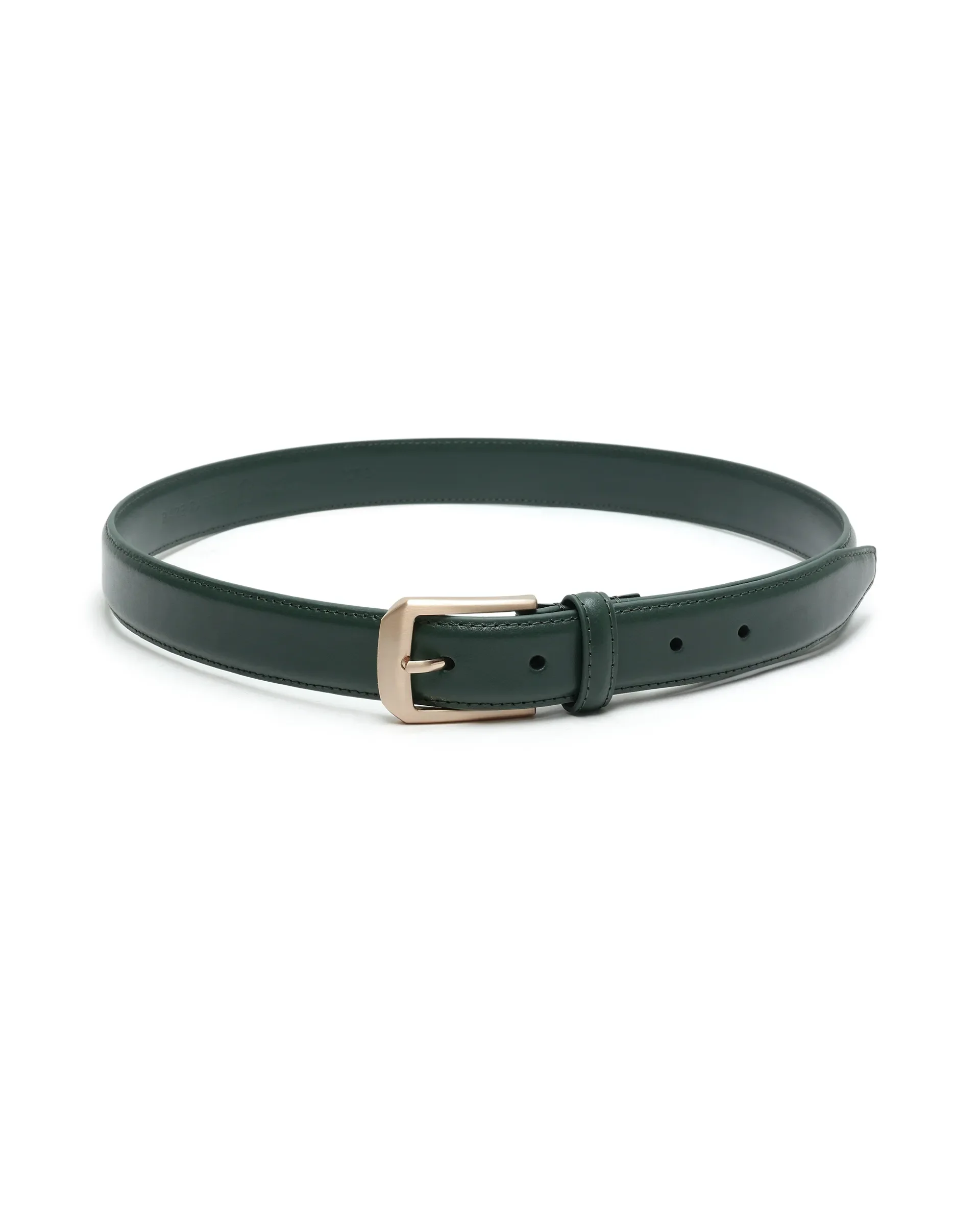 Rare Rabbit Men Zehn Green Leather Belt - Image 3
