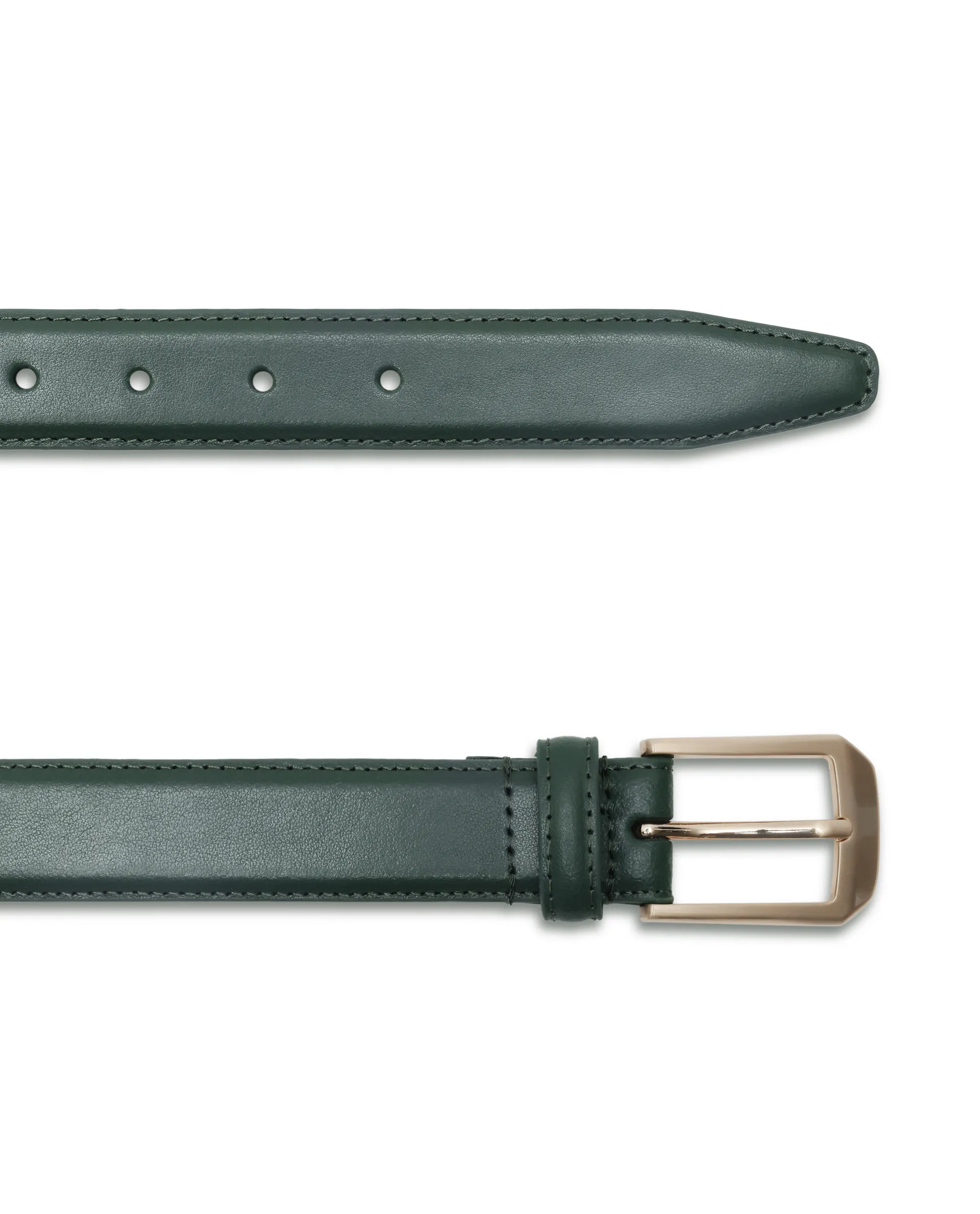 Rare Rabbit Men Zehn Green Leather Belt - Image 5