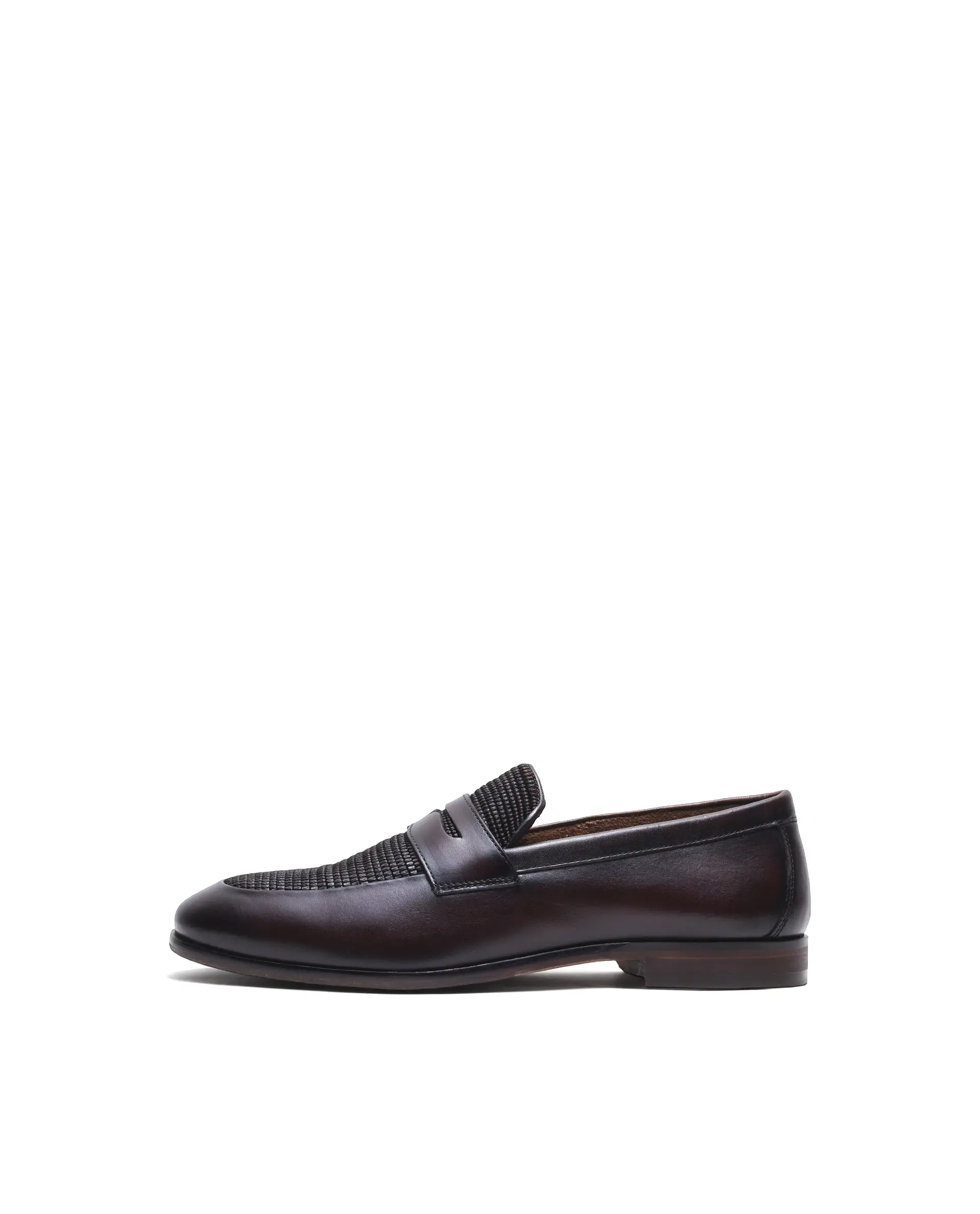 Rare Rabbit Men's Zeno Wood Leather Mocassin - Image 3