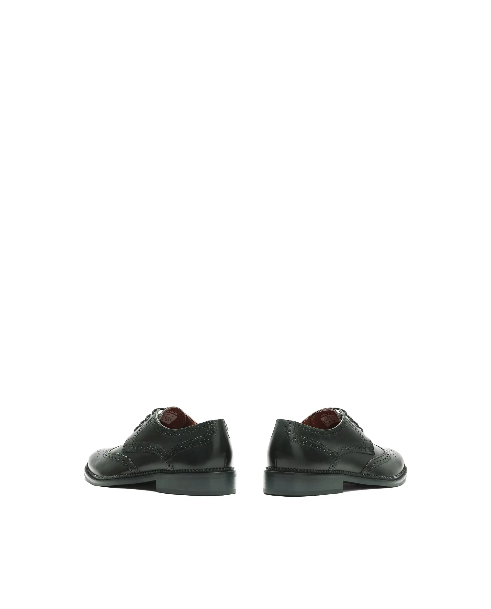 Rarez Men's Zeta Dark Green Leather Formal - Image 5