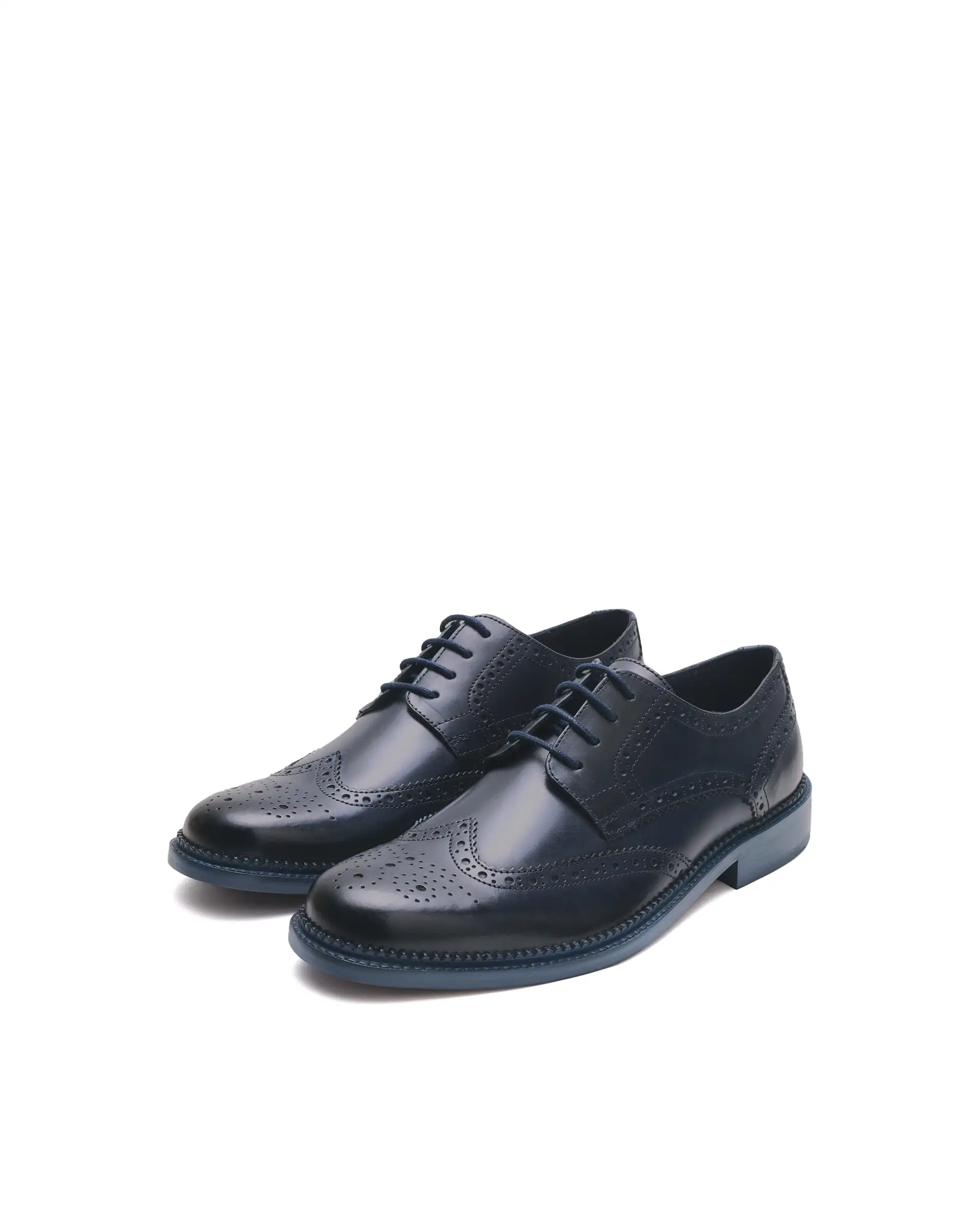 Rarez Men's Zeta Dark Teal Leather Formal - Image 2