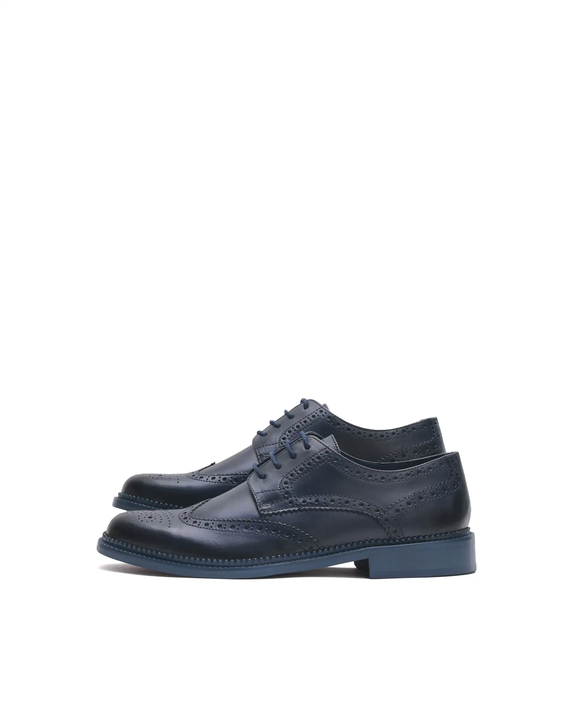 Rarez Men's Zeta Dark Teal Leather Formal - Image 6