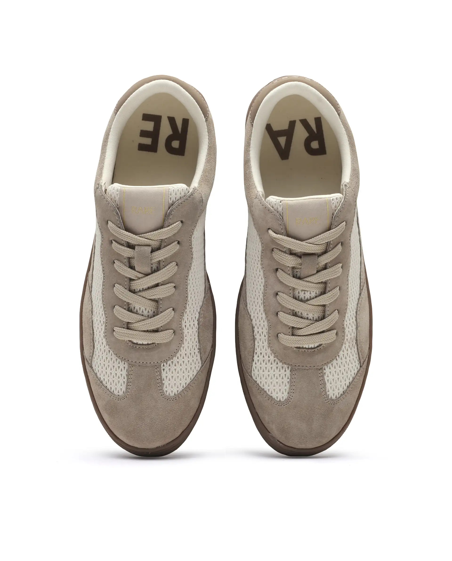 Rare Rabbit Men's Zibot Beige Suede Sneaker - Image 3