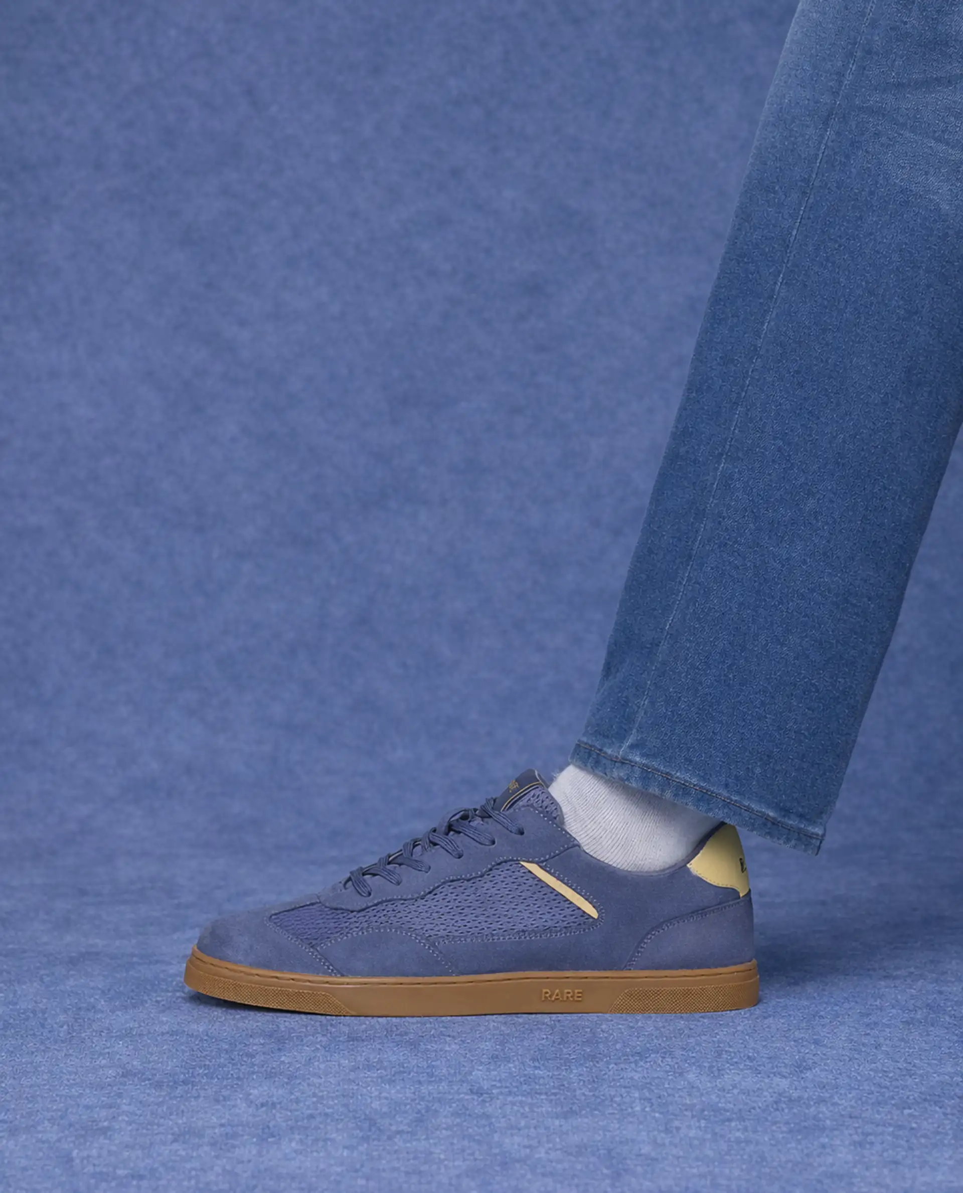 Rare Rabbit Men's Zibot Light Purple Suede Sneaker - Image 2