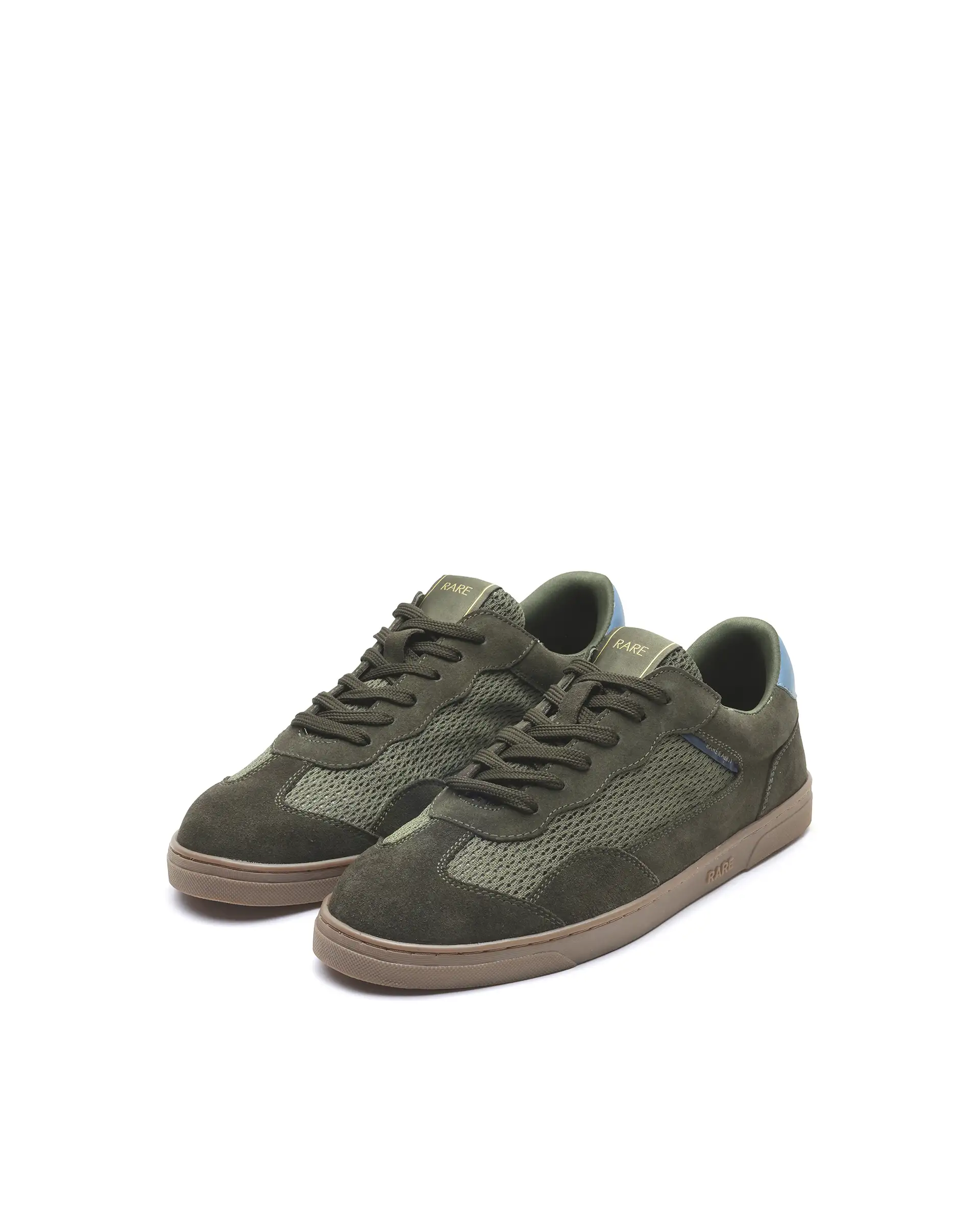 Rare Rabbit Men's Zibot Olive Suede Sneaker - Image 4