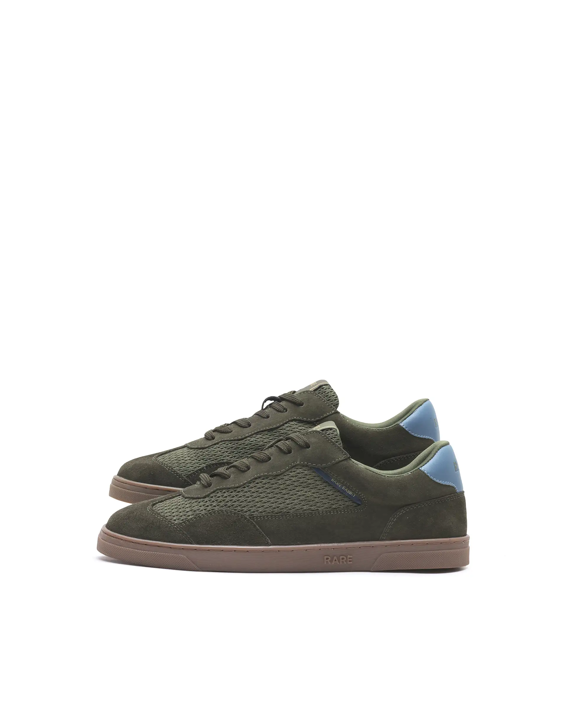 Rare Rabbit Men's Zibot Olive Suede Sneaker - Image 6