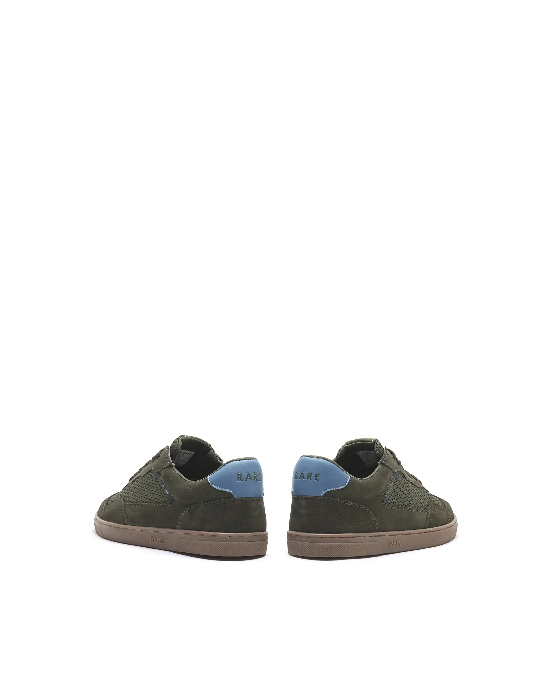 Rare Rabbit Men's Zibot Olive Suede Sneaker - Image 7