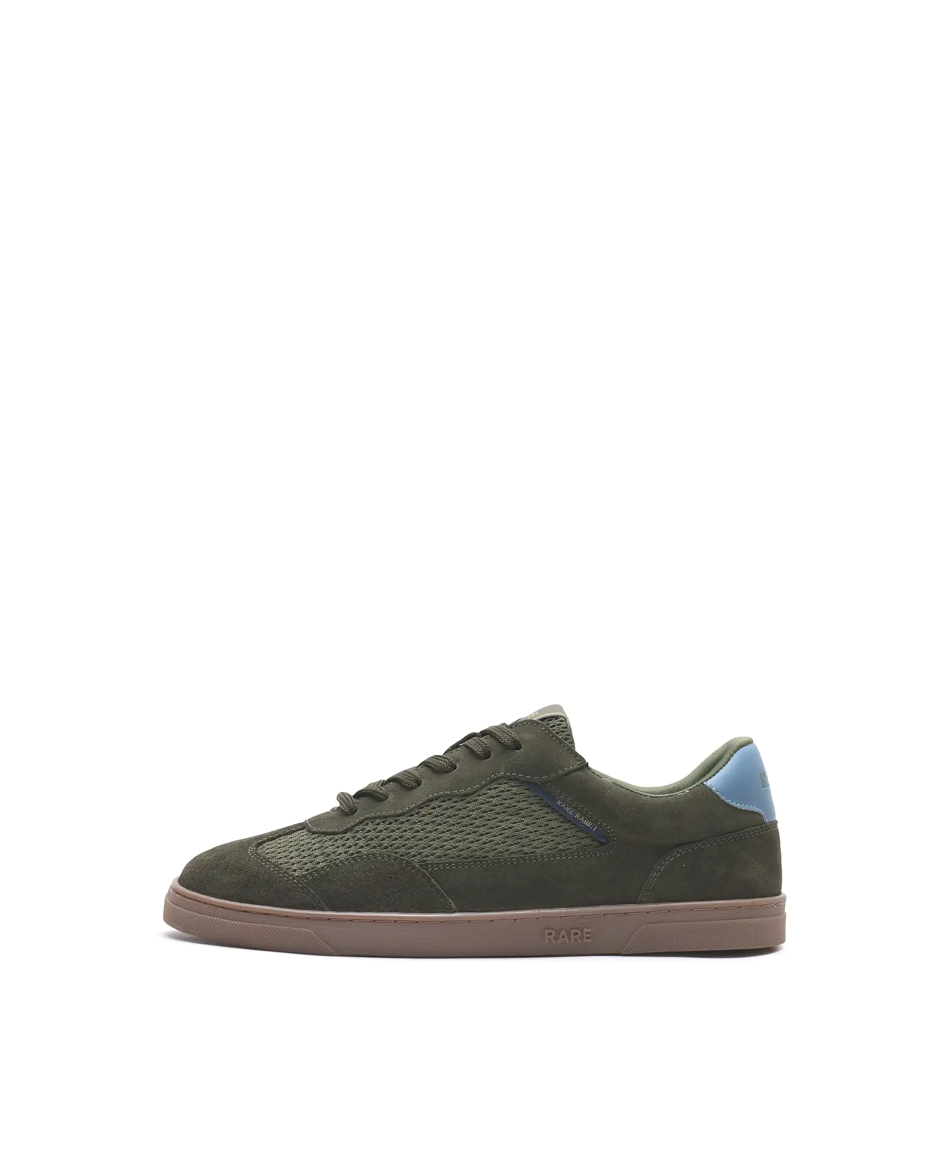 Rare Rabbit Men's Zibot Olive Suede Sneaker - Image 9