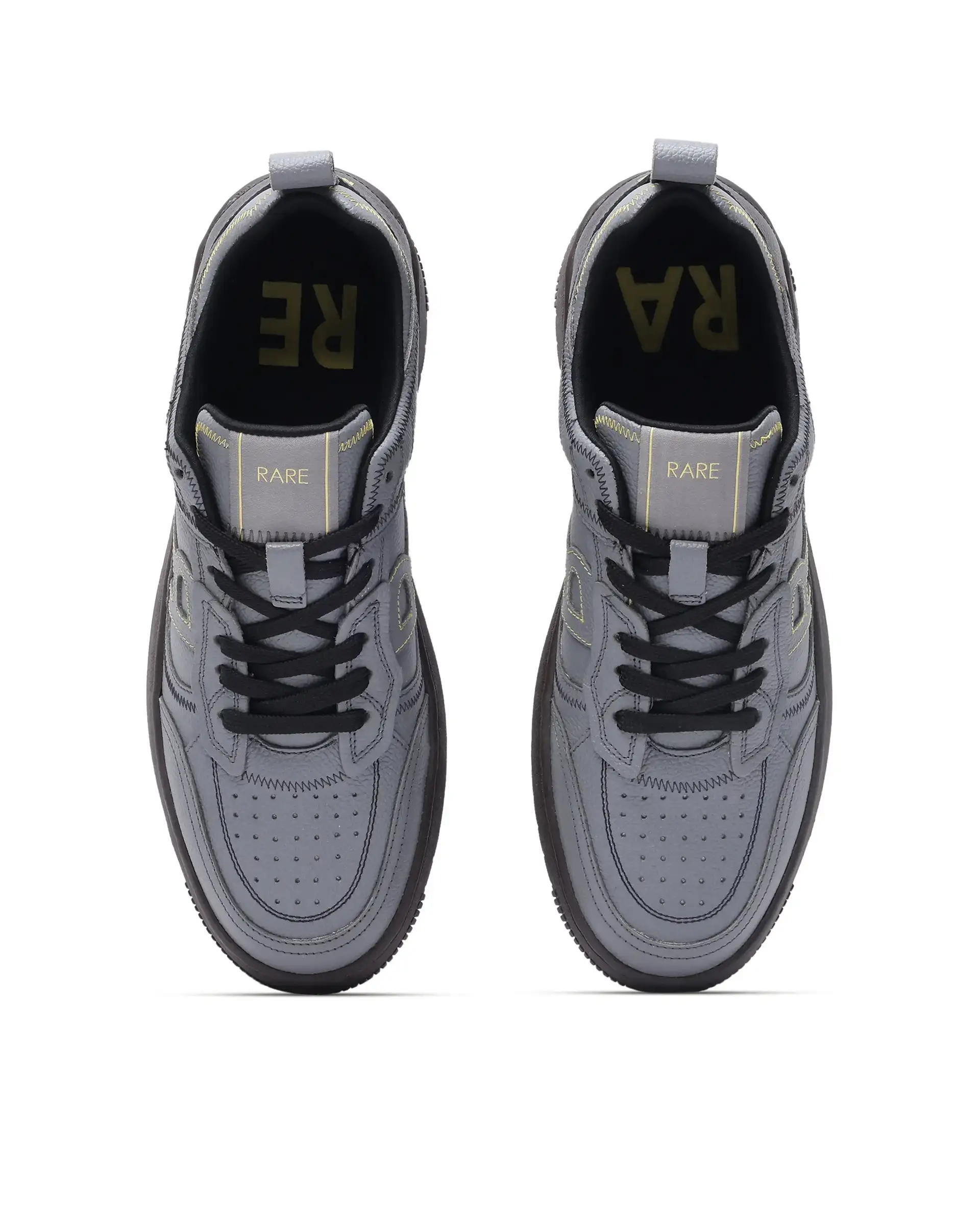 Rare Rabbit Men Zion Grey Lace-Up Closure Sneaker - Image 4