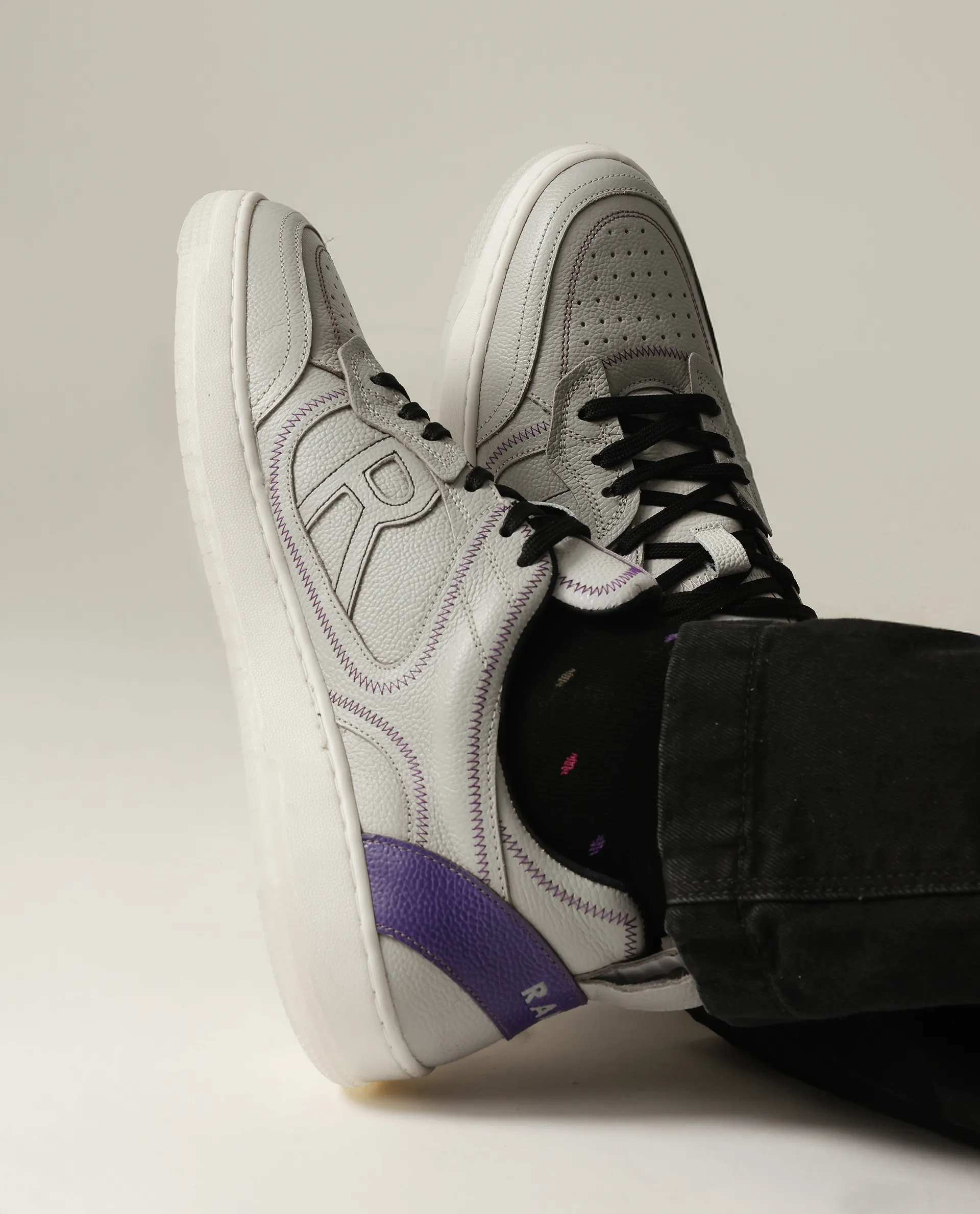 Rare Rabbit Men Zion Cement Lace-Up Closure Sneaker - Image 2