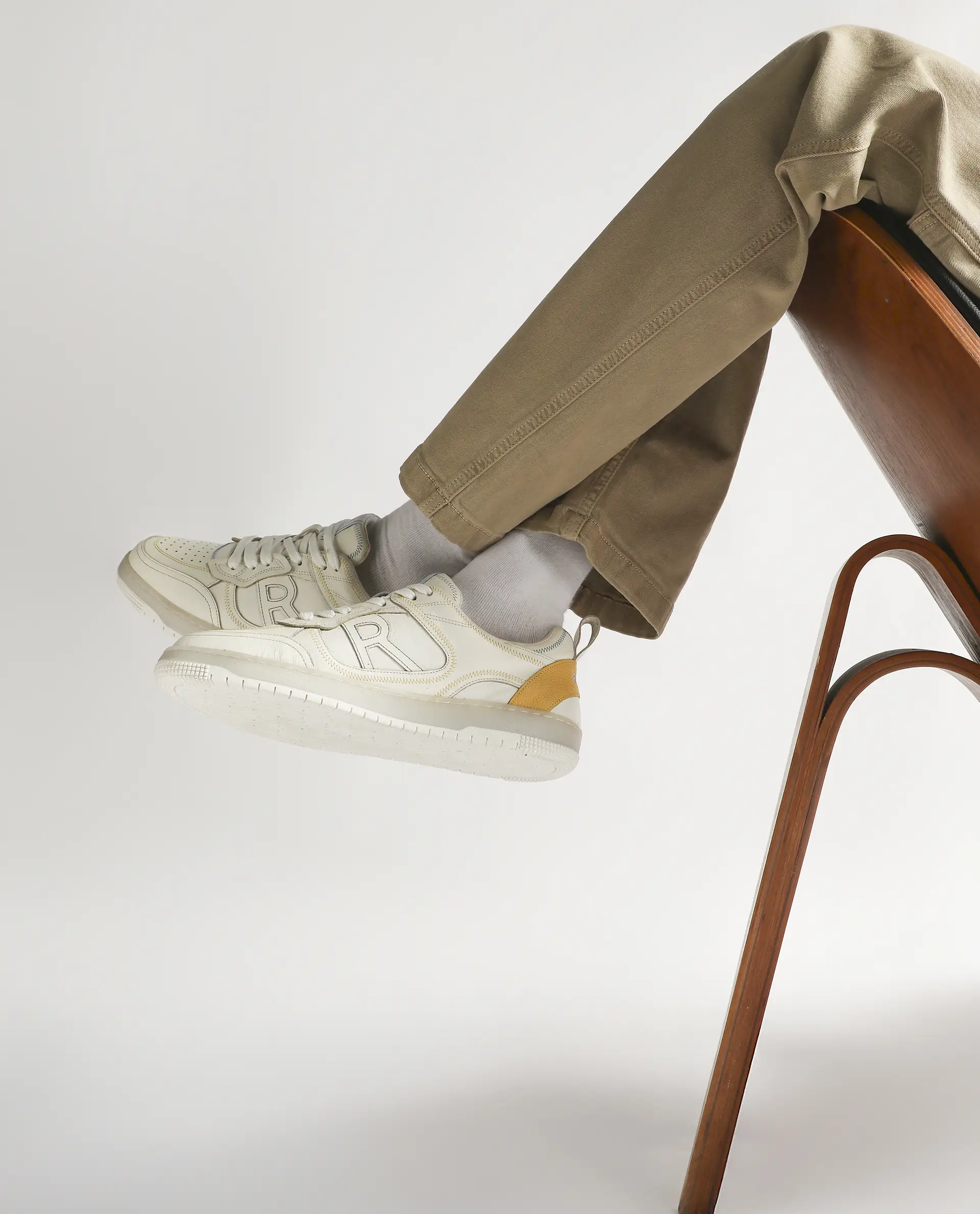 Rare Rabbit Men Zion White Lace-Up Closure Shoes - Image 2