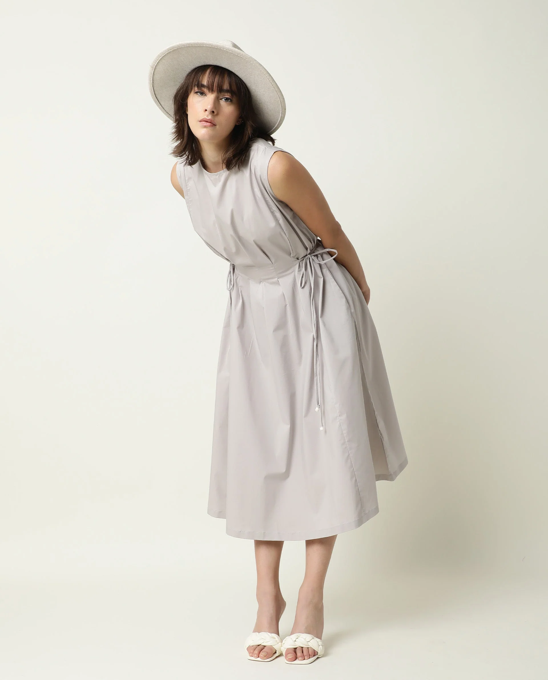 Rareism Women's Zippo Grey Dress