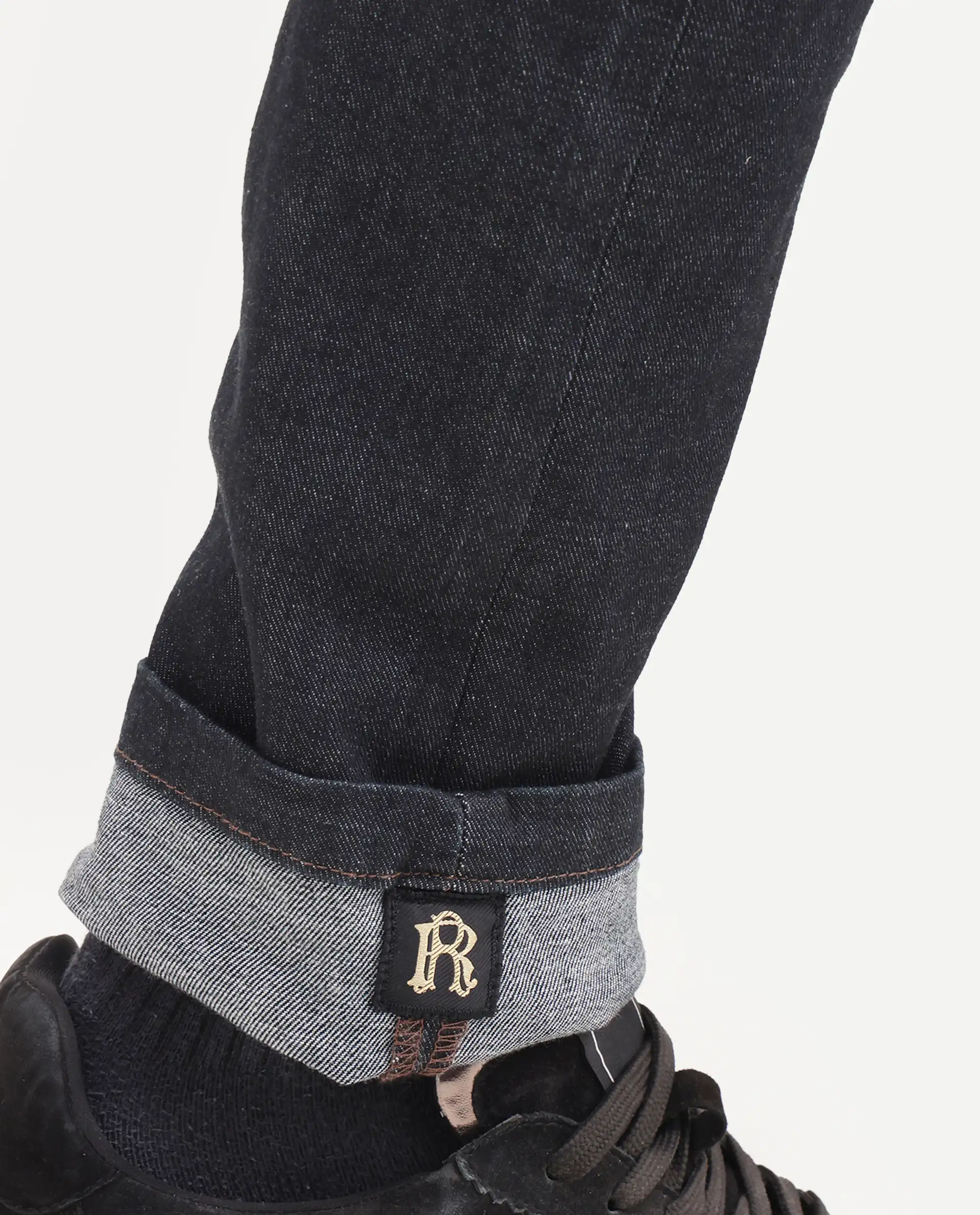 Rare Rabbit Men's Zire H Dark Navy Cotton Blend Fabric Shank And Zipper Hawk Slim Plain Jeans - Image 8