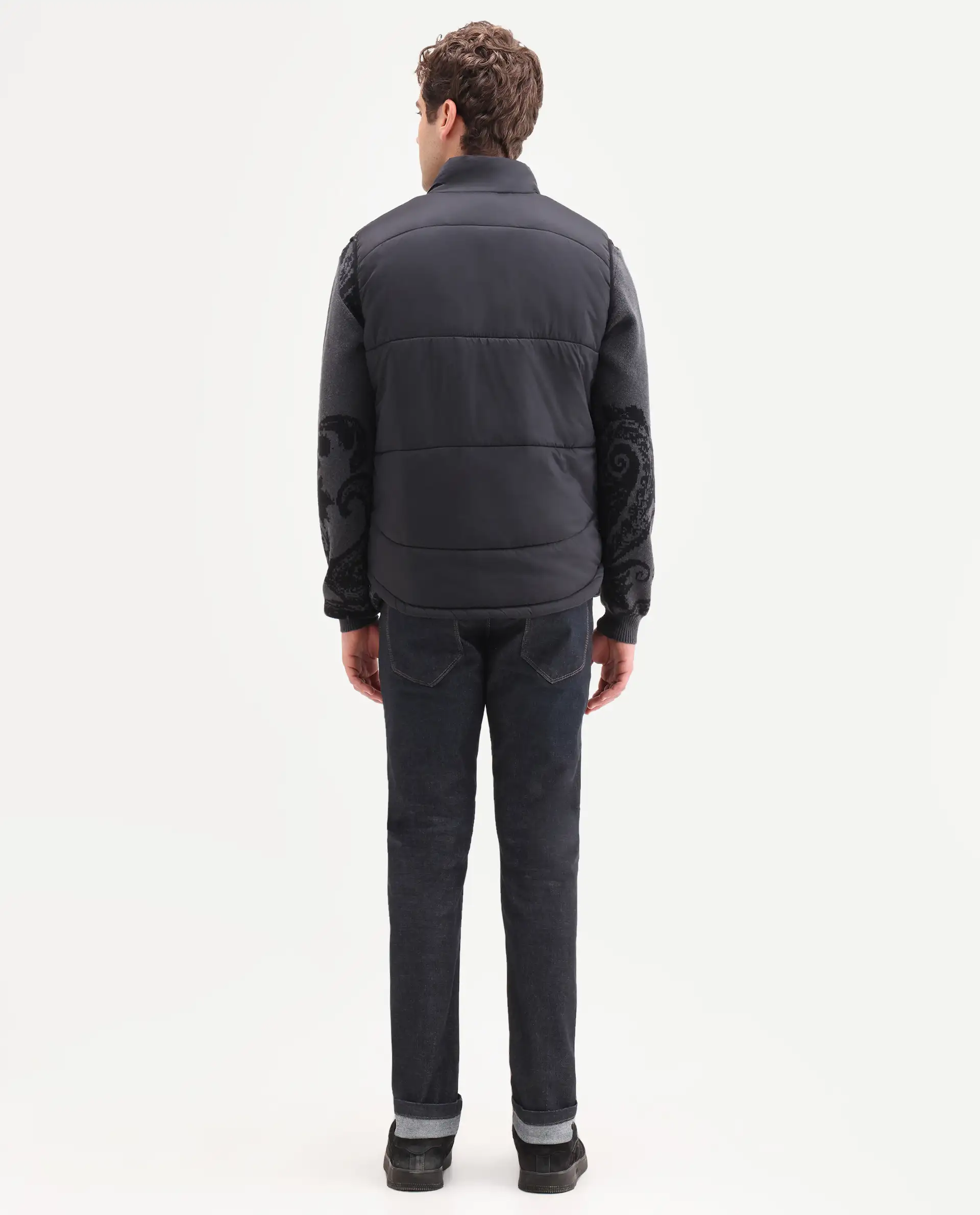 Rare Rabbit Men's Zire H Dark Navy Cotton Blend Fabric Shank And Zipper Hawk Slim Plain Jeans - Image 9