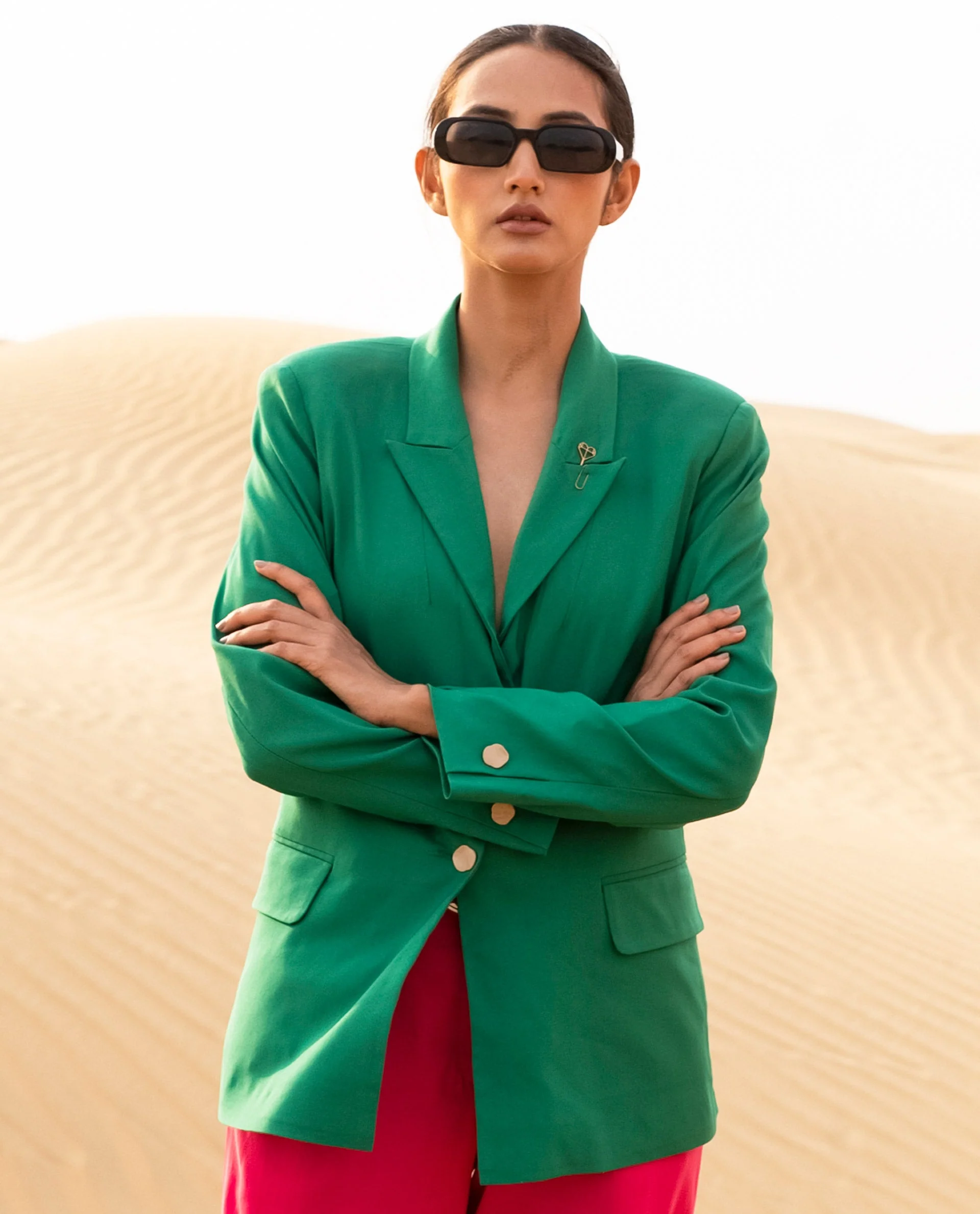 Rareism Women's Ziva Blazer Polyester Lapel Neck Plain Tailored Blazer - Image 11