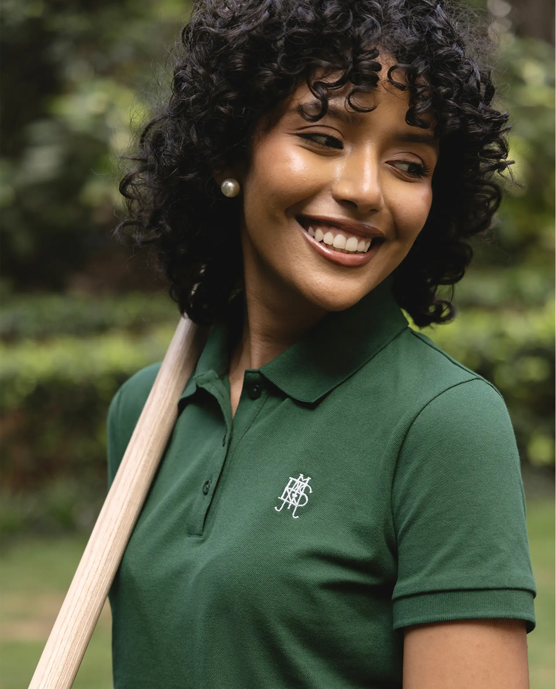 Rareism Women's Zonrad Dark Green Cotton Blend Half Sleeve Regular Fit Plain Polo - Image 3