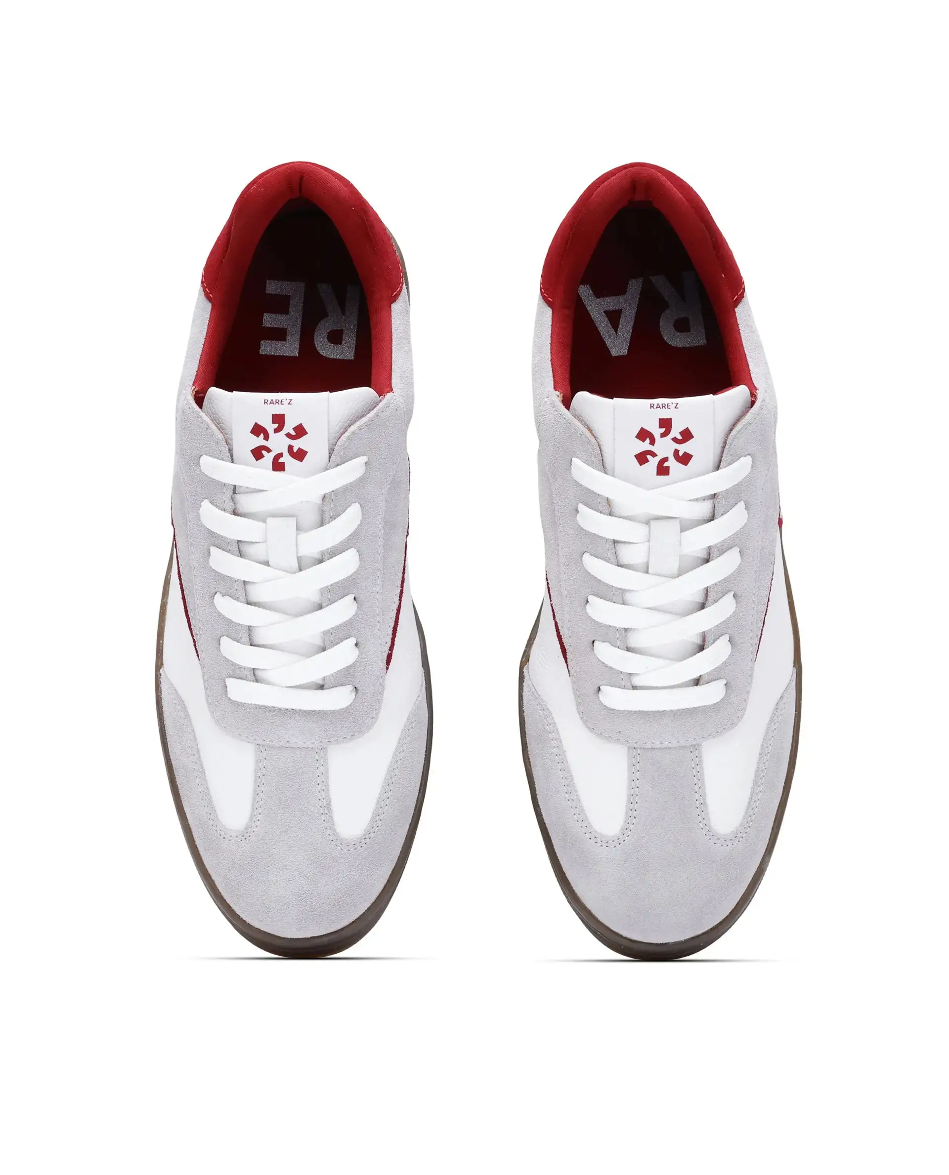 Rare Rabbit Men's Zoop Maroon Leather Lace-Up Closure Sneaker - Image 4