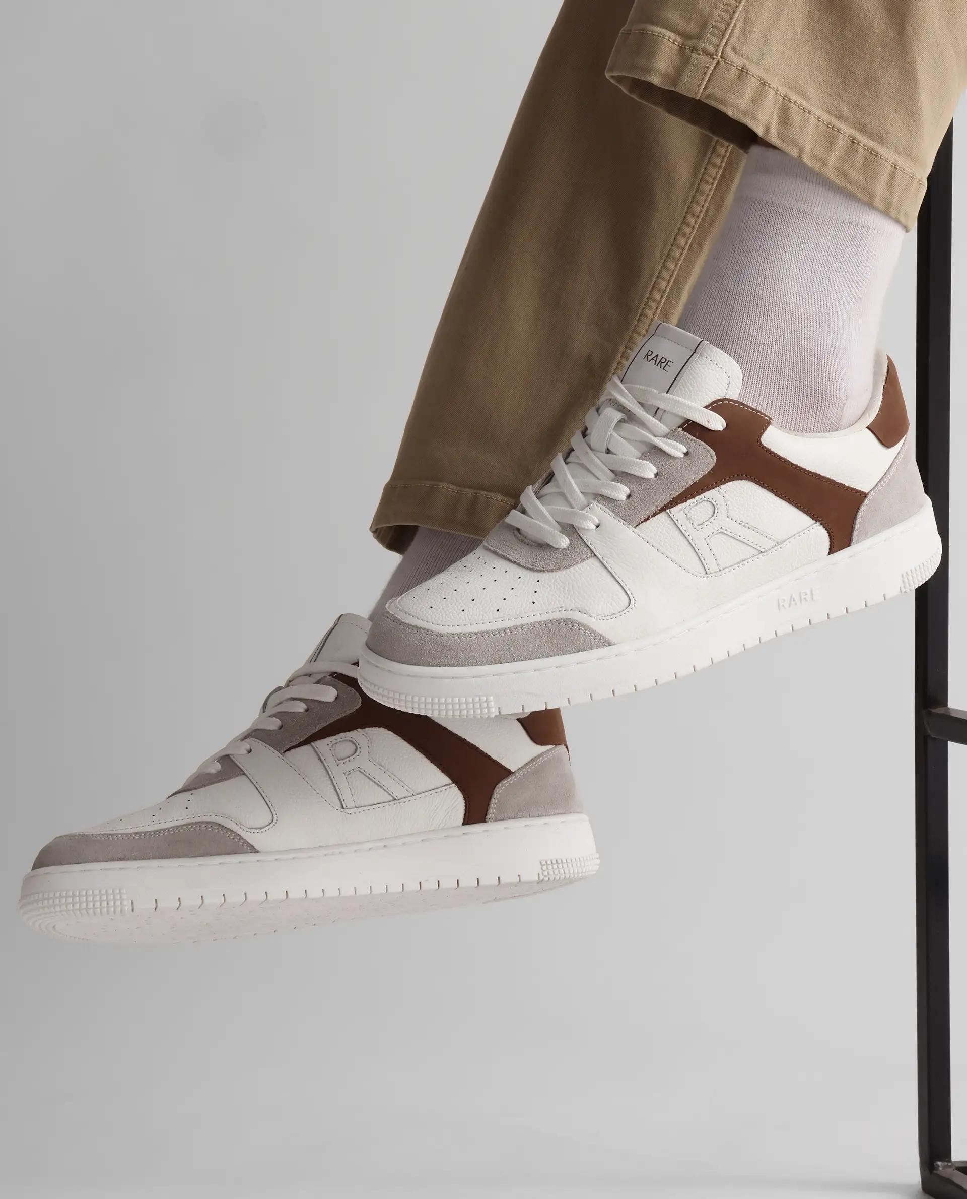 Rare Rabbit Men's Zouk Brown Lace-Up Closure Sneaker - Image 2