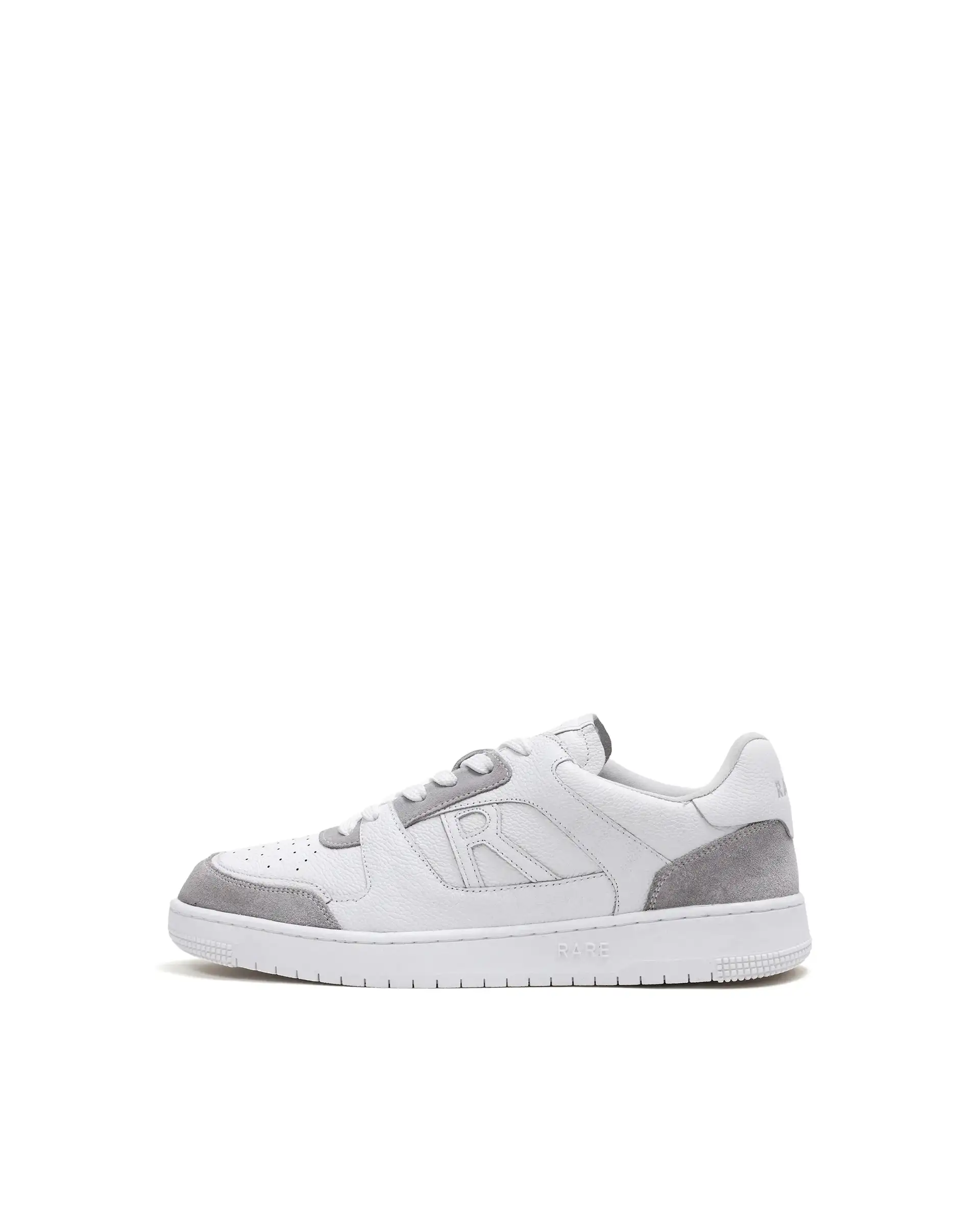 Rare Rabbit Men Zouk White Leather Lace-Up Closure Sneakers