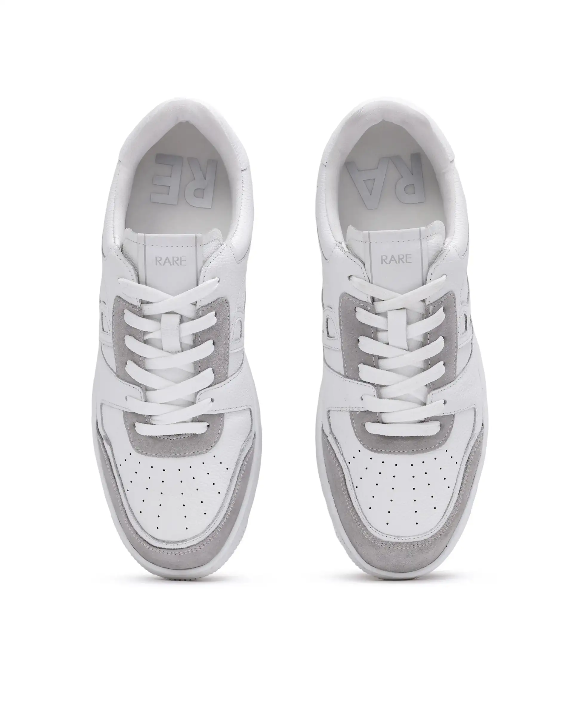 Rare Rabbit Men Zouk White Leather Lace-Up Closure Sneakers - Image 4