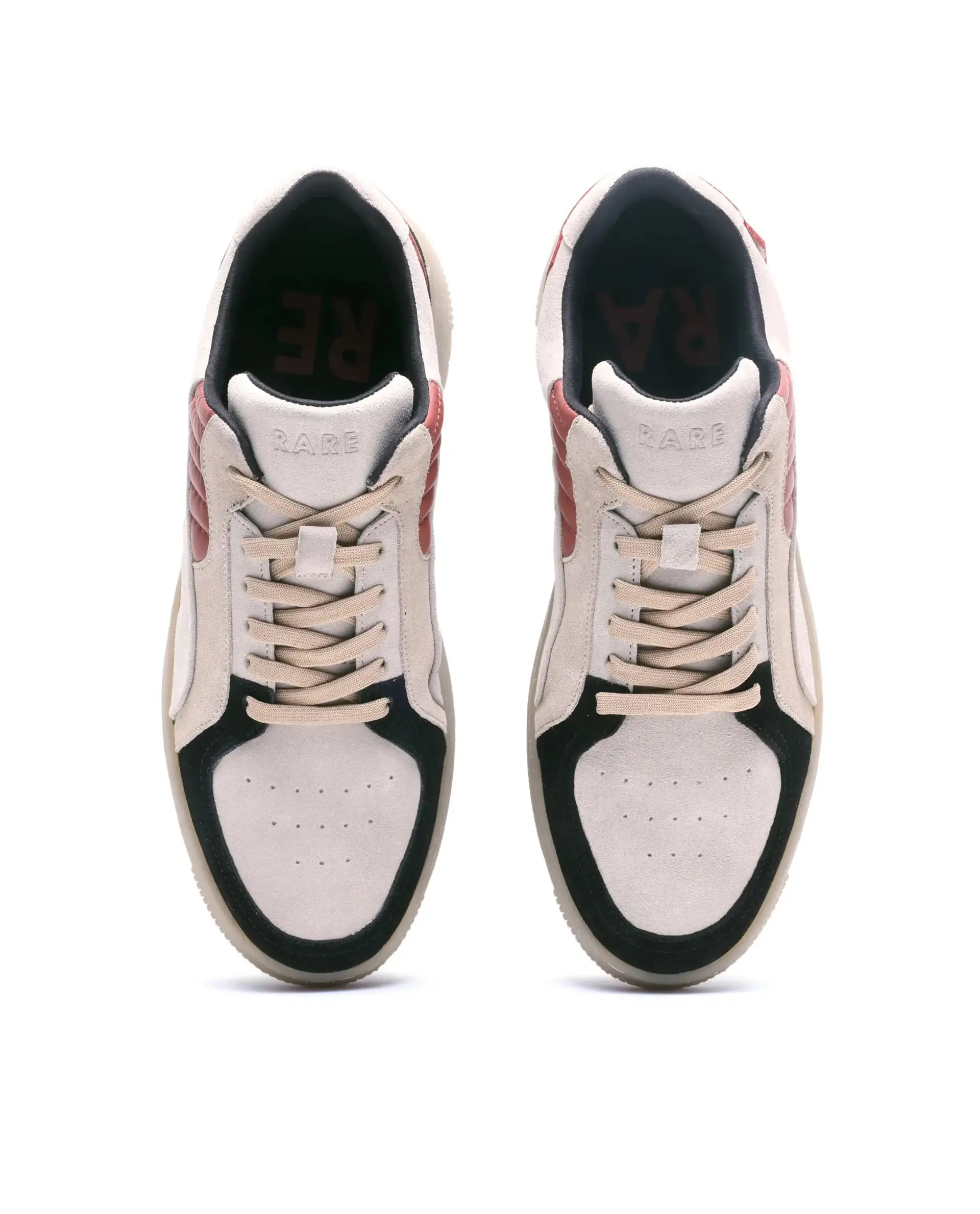 Rare Rabbit Men's Zwag Beige Suede Sneaker - Image 2