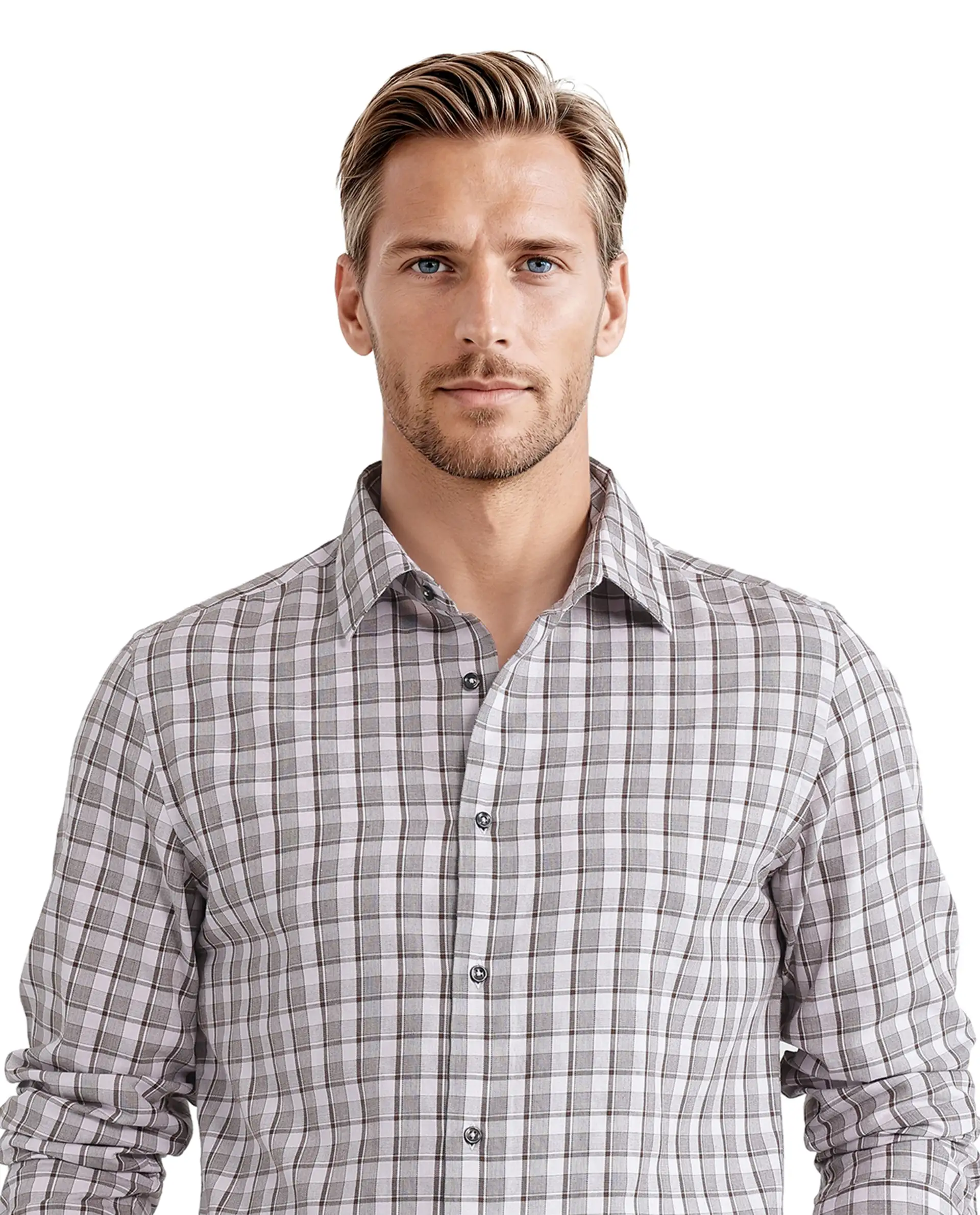 Rare Rabbit Men's Zylot Pink Cotton Checked Print Regular Fit Full Sleeve Collared Shirt - Image 7