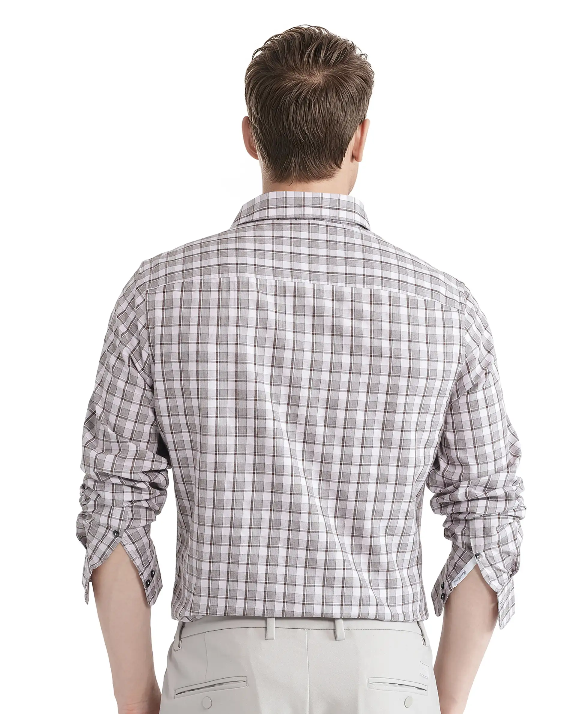 Rare Rabbit Men's Zylot Pink Cotton Checked Print Regular Fit Full Sleeve Collared Shirt - Image 8